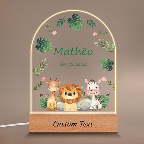 Lámpara de Mesa de Noche Personalizada para Bebé