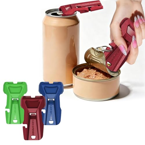Qqizha 3-Pack Colorful Multicolor Can Tab And Soda Can Openers