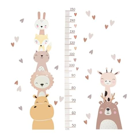 Surplex Jungle Animal Growth Chart Sticker Cover