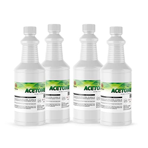 100% Pure Aceton - Strongest remover for Natural, Gel, Shellac Nails and Dip Nails - 1 Gallon - 128 Oz - Alliance Chemical