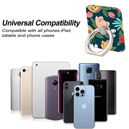 Dabubu Multi-Function Mounts And Holder Three Pack Cute Floral Metal Phone Ring Stand For Cellphones&Tablets #TOP4