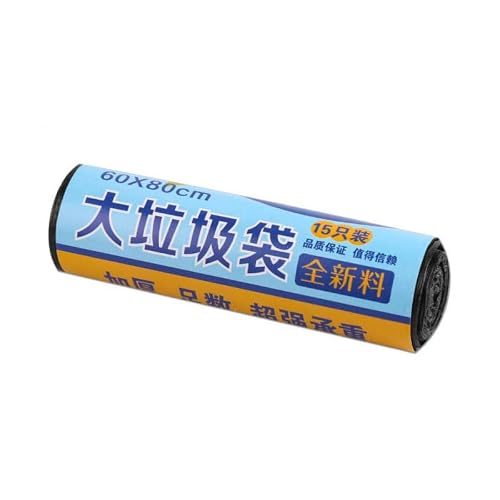 HUFFA 15Pcs/Roll Garbage Bags Disposable Trash Bags Big Waste Bag Trash Can Waste Bin Storage Box Holder Trash Bin Kitchen Convenient