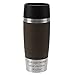 Produktbild Emsa Thermobecher Travel Mug Braun 360 ml mit persönlicher Rund-Gravur gelasert Edelstahl Soft-Touch-Manschette Quick Express Verschluss