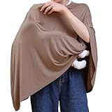 *{100% PRIVACY COVERAGE IN PUBLIC} - Seejoy nursing cover designed as fashion poncho shape, to provide 100% privacy coverage when mamas breastfeeding babies in public. 49.2"*26.7" size that mean comfort and convenience without looking or feeling bulk...