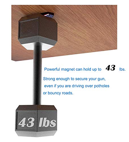 Db Gun Magnet For Vehicle-Tactical Car Holster & Mount For Rifle, Handgun, Shotgun, Pistol Up To 43Lbs, Hq Rubber Coated Gun Rack, Hidden Gun Storage Accessories For Men #TOP1