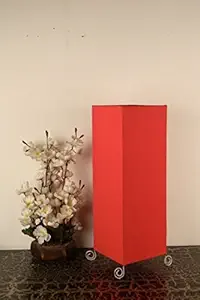 tu casa Floor Lamps - Lamps for Home Decoration - Side Lamp - Lamps for Bedroom - Lamps - Home Office Decor - Floor Lamps for Living Room - Gift for Home | Bedside Floor Lamp (Red)