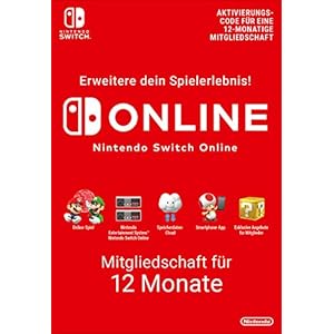 Nintendo Switch Online Mitgliedschaft – 12 Monate | Switch Download Code