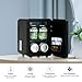TUKAILAi Mini Fridge 4L Portable Compact Fridge, AC/DC Power Quiet Cooler & Warmer for Skincare Food Drinks, Small Fridges Low Noise Quite for Bedroom Car Office Travel (Full Black)