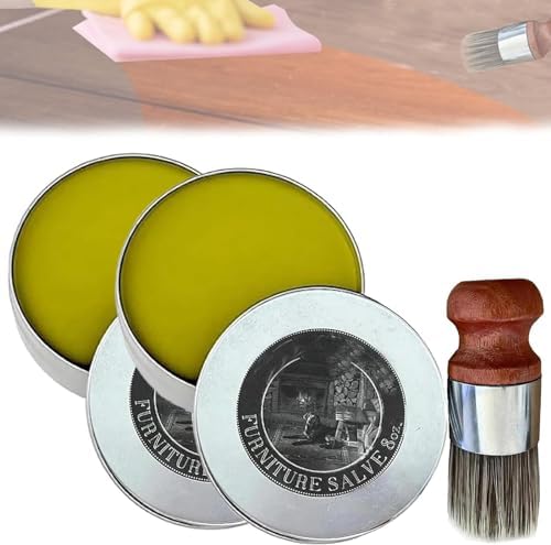 Owl Furniture Salve for Leather, Leather Salve for Furniture, Leather Furniture Salve and Brush, Furniture Salve Brush (2PCS)