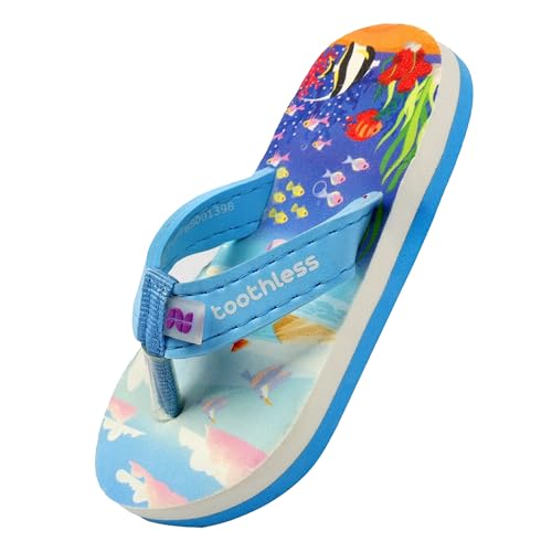 Image of toothless Kids Printed Flip Flop | Soft EVA Sole | Anti-Slip | Comfortable Wear | Lightweight | Durable | Summer Footwear for Boys & Girls | Casual Slippers