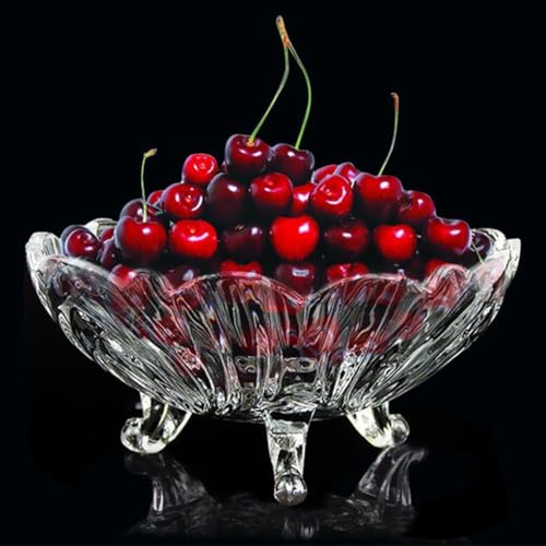 Housetronics Large Crystal Clear Glass Fruit Bowl, Creative Footed Modern Deep Dish Pudding Trifle Dessert Serving Bowl Ideal Decorative Bowls, Salad and Potpourri 23cm - Cosy Home Interiors Housetronics Large Crystal Clear Glass Fruit Bowl, Creative Footed Modern Deep Dish Pudding Trifle Dessert Serving Bowl Ideal Decorative Bowls, Salad and Potpourri 23cm - Image 7