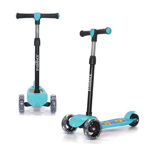 Image of 3 Wheel Kids Road Runner Scooter with Adjustable Height, Foldable Kick Scooter for 3+ Years | Skating Scooter Outdoor Toy for Boys & Girls, Birthday Gift | 50kg Capacity(Blue)