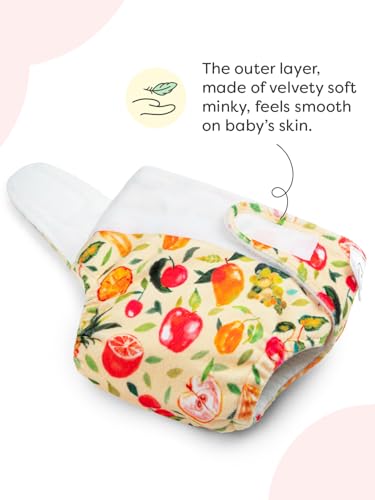 Image of SuperBottoms New Born UNO Cloth Diaper Combo Pack - Includes 1 UNO Diaper, 1 DryFeel Magic Pad & 1 Universal Booster Pad - Reusable, Washable, Organic & Rash-Free - For Babies - 0-3M - Eco-Friendly