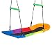 Outsunny Nestschaukel Baumschaukel Kinderschaukel Schaukelsitz für 1-2 Kinder zwischen 3-14 Jahren Outdoor 100-160 cm verstellbaren Seil belastbar bis 200 kg Oxfordstoff Mehrfarbig
