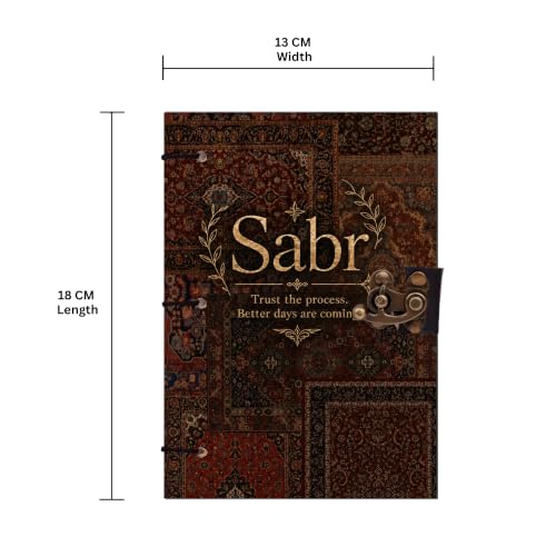 Image of English Sabr Diary Notebook 7x5 Inch 160 Pages Unruled Journal for Writing