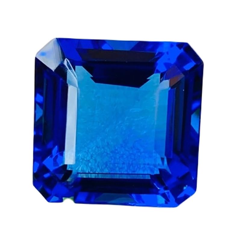 Pierre précieuse saphir bleu naturel en forme de coussin 15mm pour bague