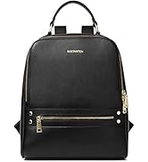 BOSTANTEN Backpack Purse for Women Leather College Fashion Bag Casual Travel Daypack Backpacks Black