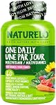 NATURELO One Daily Multivitamin for Women w/Vitamin B12, 60 Ct, Energy Support, Whole Food Daily Women Multivitamin Supplement, Nourish Hair/Skin/Nail, Non-GMO, No Soy, Gluten Free, 2 Month Supply