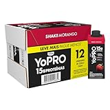 YoPRO Bebida Láctea UHT Morango 15g de proteínas 250ml - 12 unidades