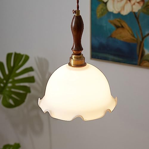 Suspension en verre créative avec source lumineuse encastrée - 4