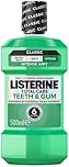 Listerine Total Care Teeth and Gum Mouthwash (1 x 500ml), 6-in-1 Benefits for Total Oral Care, to Maintain a Clean and Healthy Mouth,packaging may vary