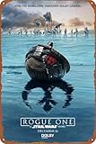 Rogue One Poster Funny Retro Wall Decor 8x12 Inches Aluminum Wall Art For Home Doors Gardens Bars Restaurants Cafes Offices Shops Clubs Metal Sign And Gifts
