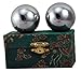 Chinese Stainless Steel Plain Chi Balls, Hand Massage Balls, Hand Massaging Balls, Cloisonne Balls, Baoding Balls 2" Balls (Box Color May Vary)