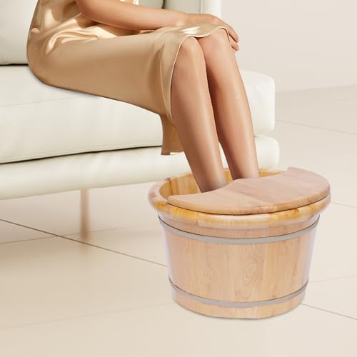Bañera de Pies de Madera con Rodillo Masajeador miniatura 2