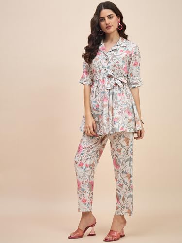 Image of Truvon Fashions Women's Co-Ords Set, Kurta and Pant Set
