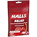 HALLS Relief Syrup Center Cherry Flavor Cough Drops, 1 Bag (25 Total Drops)