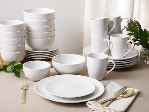 Gibson Home Ogalla 30-Piece Dinnerware Set – Porcelain, Chip & Scratch Resistant, White - Service for 6 by Gibson Home - Image 5