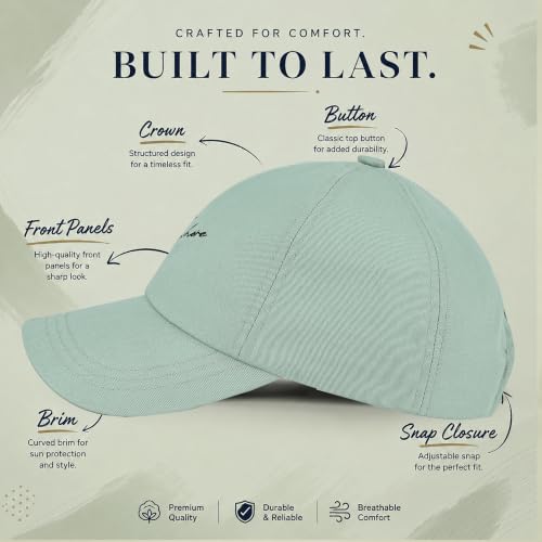 Image of Feathers Cotton Cap for Men & Women | Adjustable Baseball Unisex Caps | Breathable Outdoor Running, Gym & Travel Hat | Styles Cap for Men