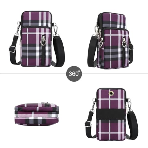 DOB SECHS Small Crossbody Wallet Phone Bag Shoulder Strap Wallet Pouch for Women Mini Crossbody Cell Phone Purse3