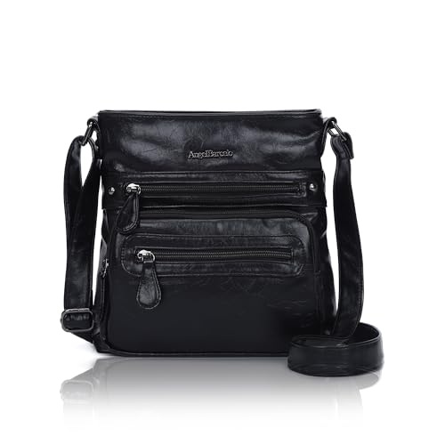 Angel Barcelo Crossbody Bags for Women,Ultra Soft Leather Purses for Women