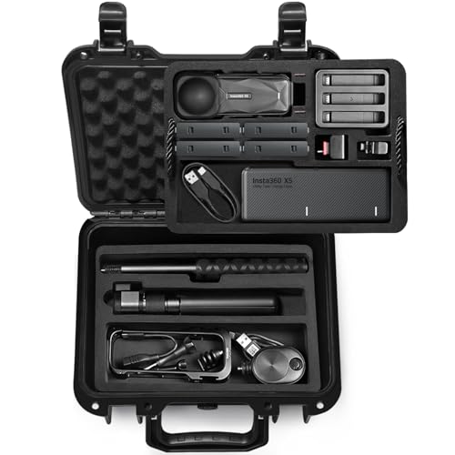 Lekufee Waterproof Carrying Case for Insta360 X5, Insta360 X4, Insta360