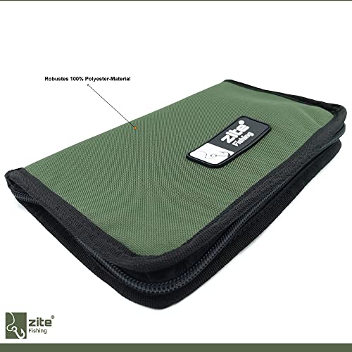Zite Trout Fishing Bag, Blinker Wobbler & Bait Case, Ultra Light, Polyester, Green, 24 x 14 cm, Additional Pocket - Image 2