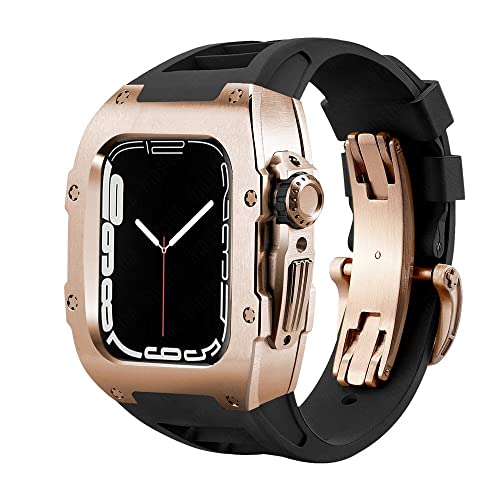 Étui carbone Apple Watch 44mm pour remplacer le bracelet plastique
