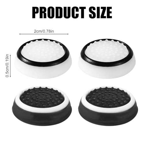 Image of 4pcs Thumb Grips, Full Protection Anti-Slip Anti-Scratch Anti-Fingerprint Protective Cover Thumb Joystick Cap Compatible with PS5 PS4 Xbox Series X /S Xbox One Switch Pro Controller