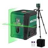 Nikotek Laser Level Self-Leveling Green Beam Horizontal and Vertical Crossline Laser for Home Decor Carrying Pouch, Tripod Battery Included (NK02GT2)