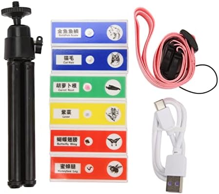 Kids Telescope and Microscope, Anti Glare HD Imaging Kids Telescope HD 1080P for Blood Corpuscle for Observing Stone Section (Pink) 9