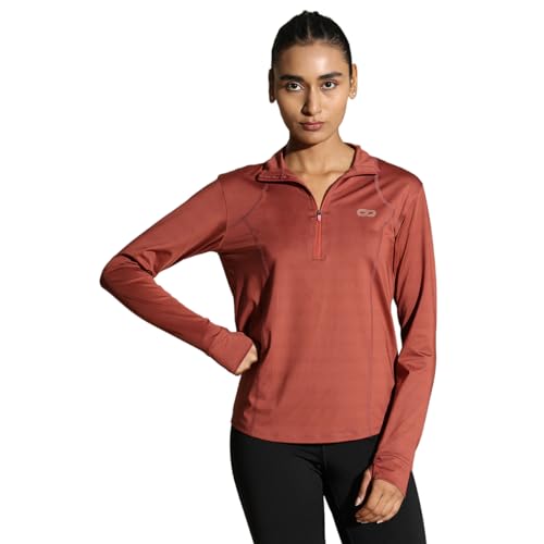 Image of Silvertraq Women's Athleisure Runner Zip Neck T-Shirt