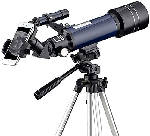 Telescopio refractor astronómico 70mm con trípode ajustable miniatura 1