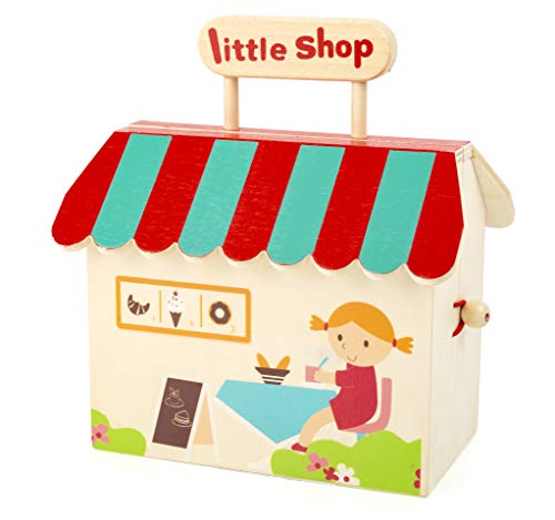 Boutique marchande en bois Small Foot valise jouet imitation