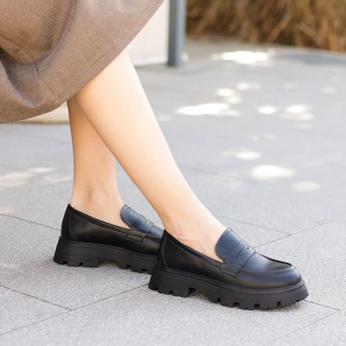 Image of Cestfini Platform Chunky Loafers for Women