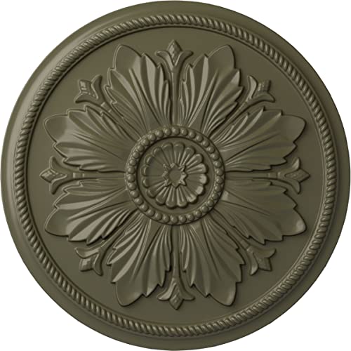 Ekena Millwork CM23KAPTF 23 5/8 OD x 1 1/2 P Kaya Ceiling Medallion (fits Canopies up to 5 1/4), Hand Painted Turtle, Painted Turtle