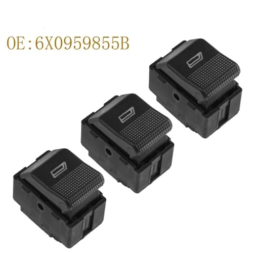 Commutateur de lève-vitre 6X0959855B pour VW Polo, lot de 2 boutons de commande - 2