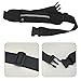 1Pcs Wheelchair Adjustable Seat Belt with Zipper Pocket Enlarge Medical Restraints Straps for Dementia Patients Seatbelt Fall Prevention Elderly Adults Chair Belt Waist Support Prevent Sliding (Black)