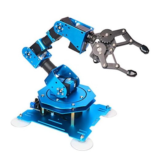 LewanSoul xArm 1S Programming Desktop Robotic Arm with Powerful and Robust Intelligent Bus Servos Featuring Position and Voltage Feedback (Unassembled)