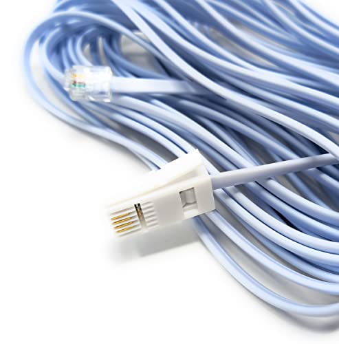 DRUT 10m BT to RJ11 4 Wire (431A) Male to Male UK Telephone Modem Lead Cable 33ft White - Image 4