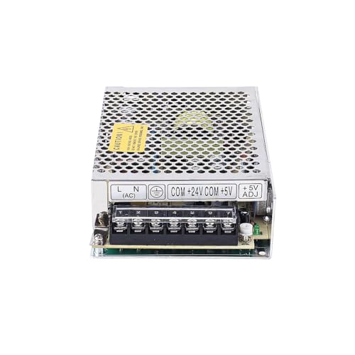 JHXHFJXZ Convertitore Buck AC DC a Doppia Uscita Alimentatore Switching 50W D-50A 5V 12V Alimentatore D-50B 5V 24V D-50C 12V 24V per Camper, Auto, Computer, Laboratorio(D-50B 5V 24V)